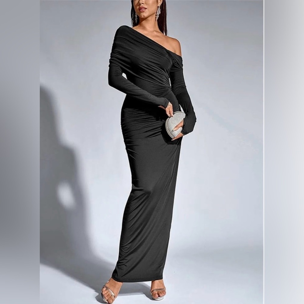 Women's Long Sleeve Black Dress NWT